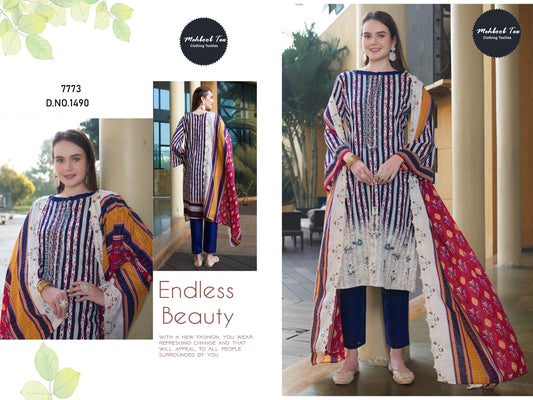 1490 Mehboob Tex Embroidery Pakistani Salwar Suits