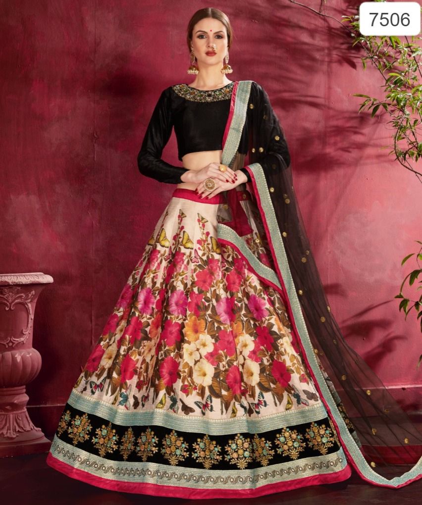 7506 Carnations Zeel Lehenga Choli