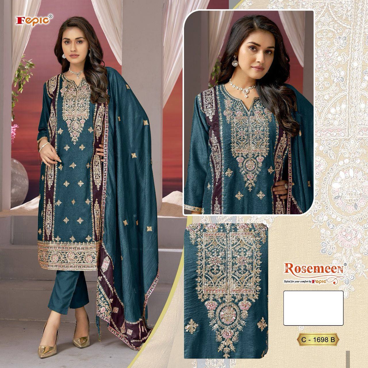 1698B Fepic Pakistani Salwar Suits