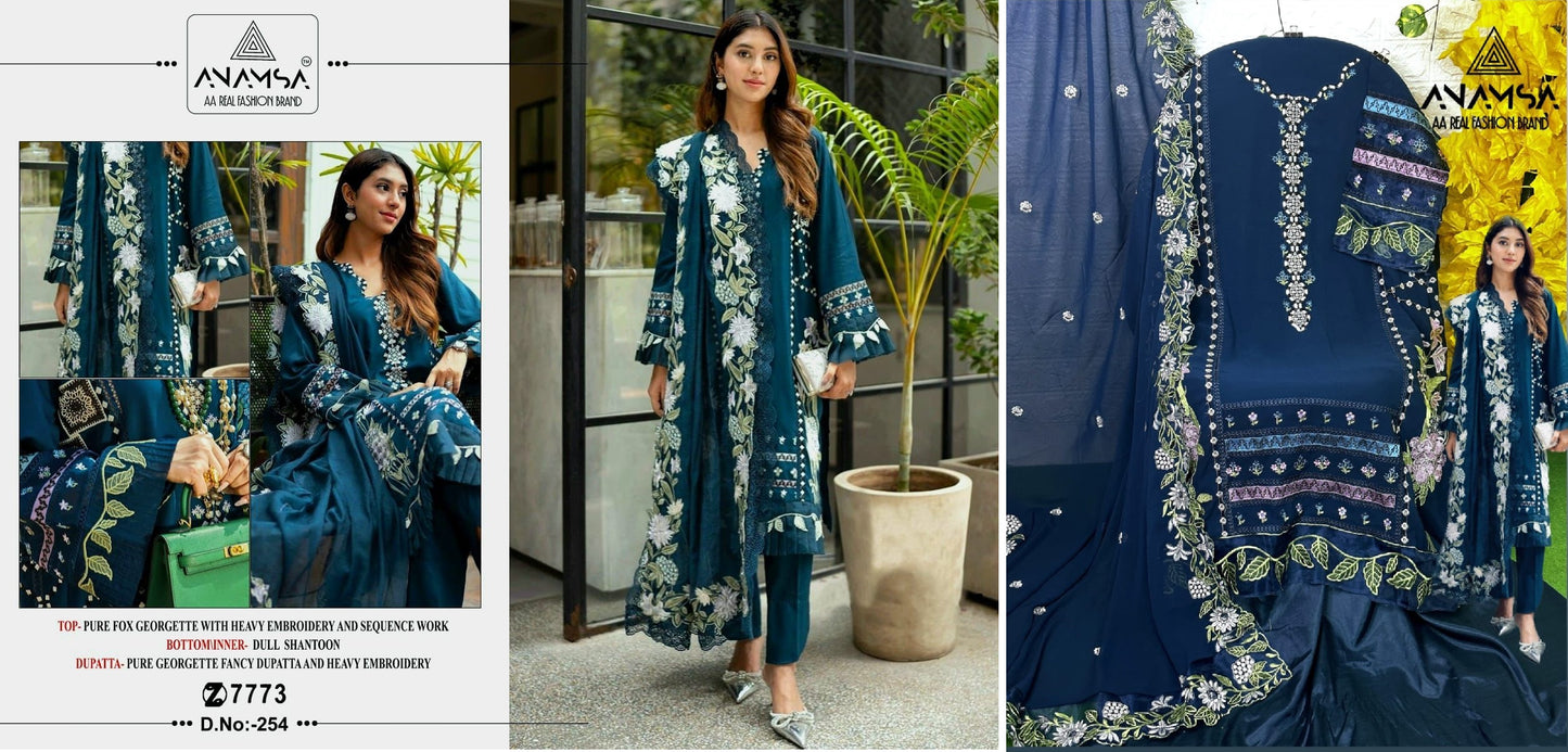 254 Anamsa Pakistani Salwar Suits