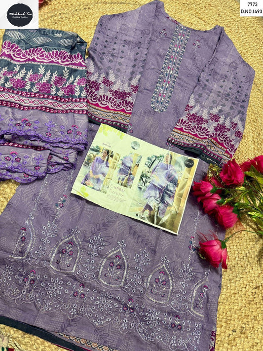 1493 Mehboob Tex Embroidery Pakistani Salwar Suits