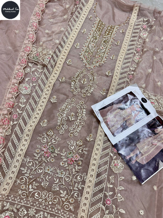 1496-A Mehboob Tex Organza Pakistani Salwar Suits