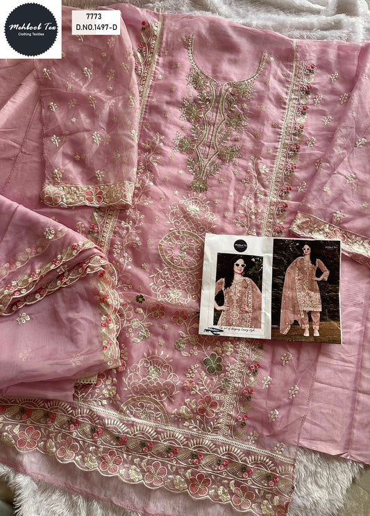 1497D Mehboob Tex Hand Work Pakistani Salwar Suits