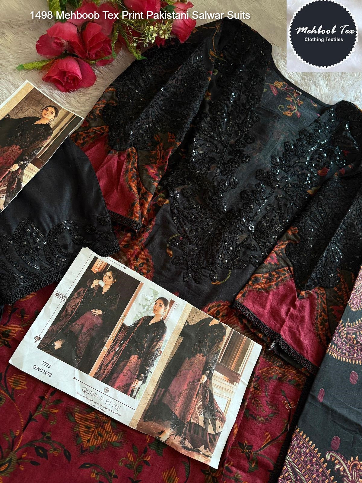 1498 Mehboob Tex Print Pakistani Salwar Suits