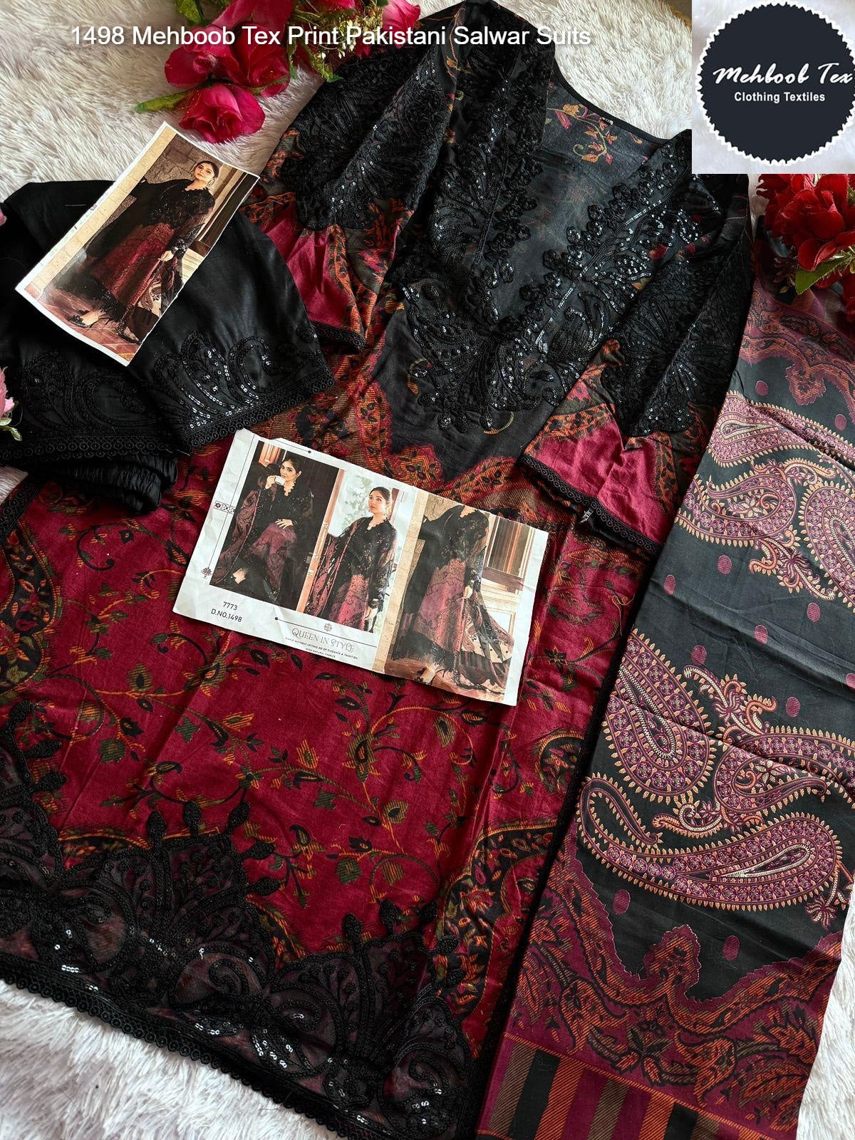 1498 Mehboob Tex Print Pakistani Salwar Suits
