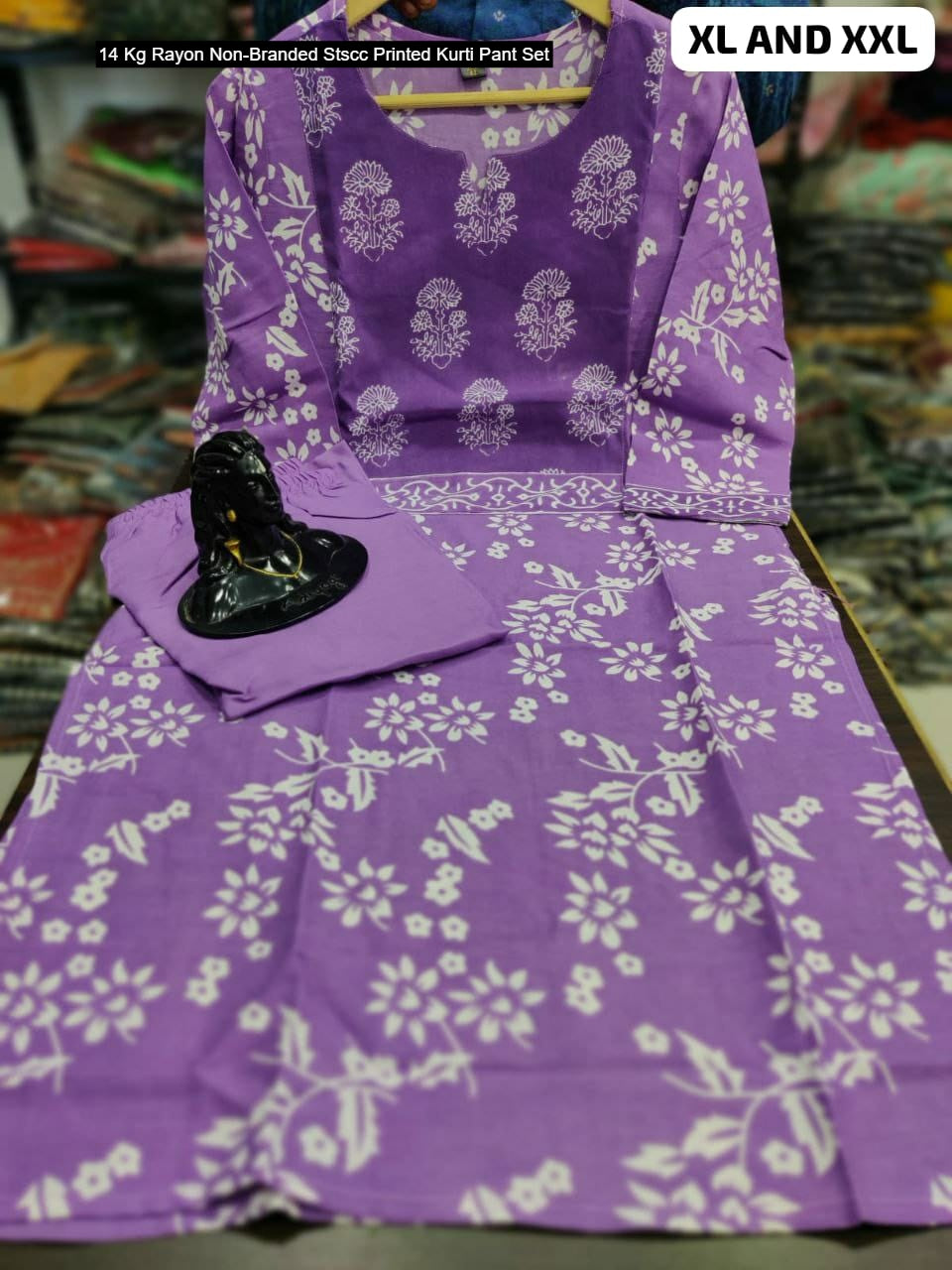 14 Kg Rayon Non-Branded Stscc Printed Kurti Pant Set