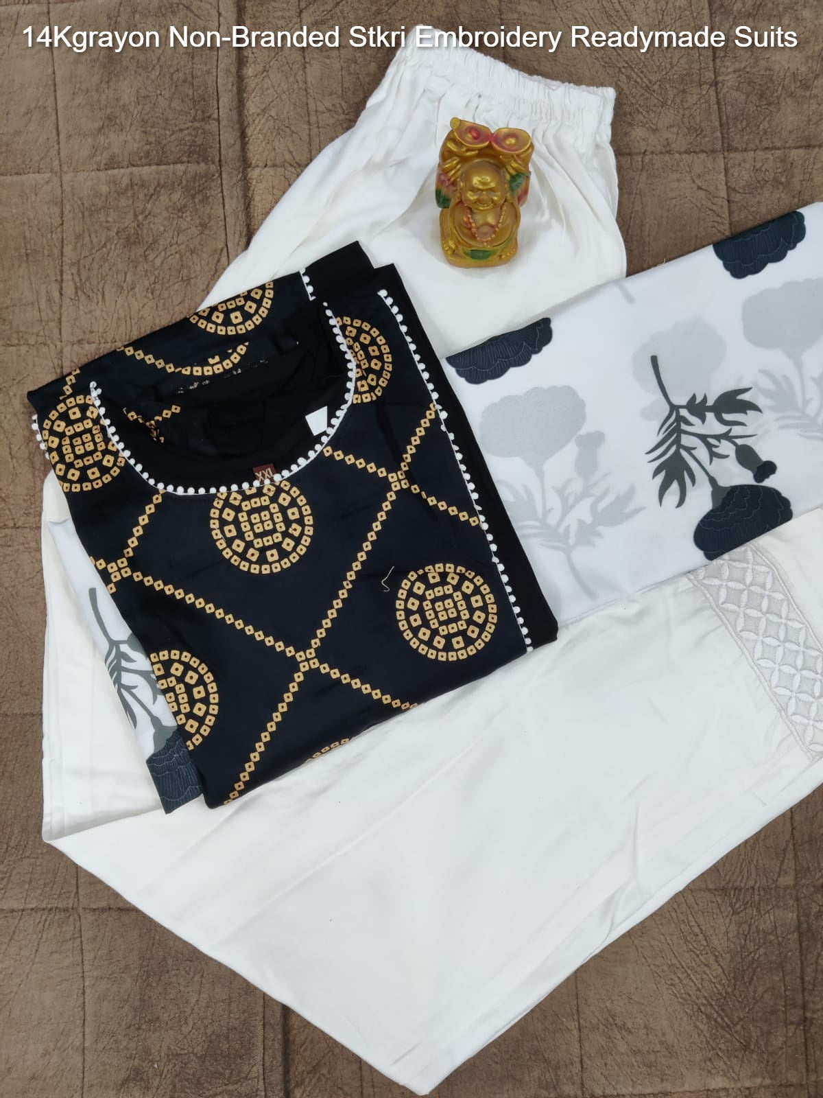 14Kgrayon Non-Branded Stkri Embroidery Readymade Suits