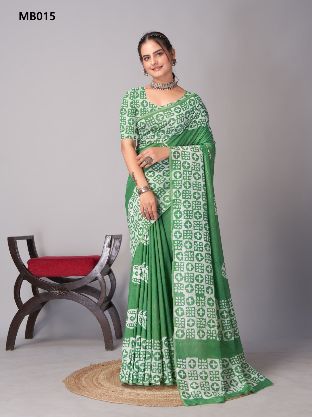 Mb005 To Mb024 Batik Mira Bela Print Sarees