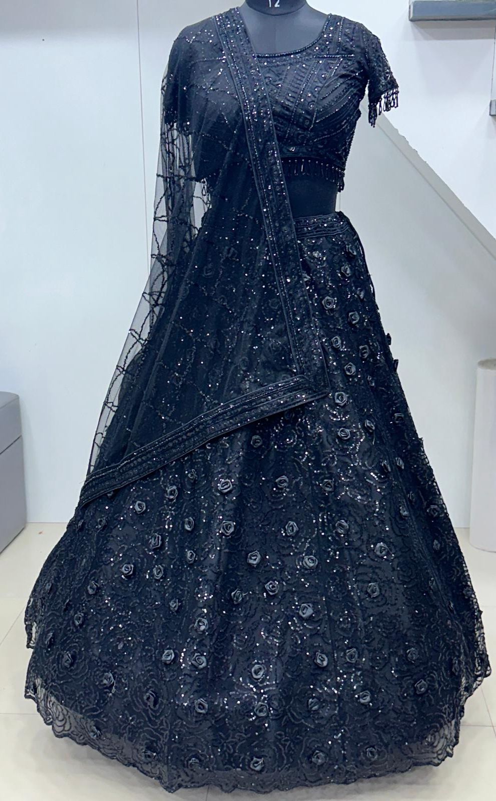 15001 Women In Black Anantesh Premium Net Readymade Lehenga Choli