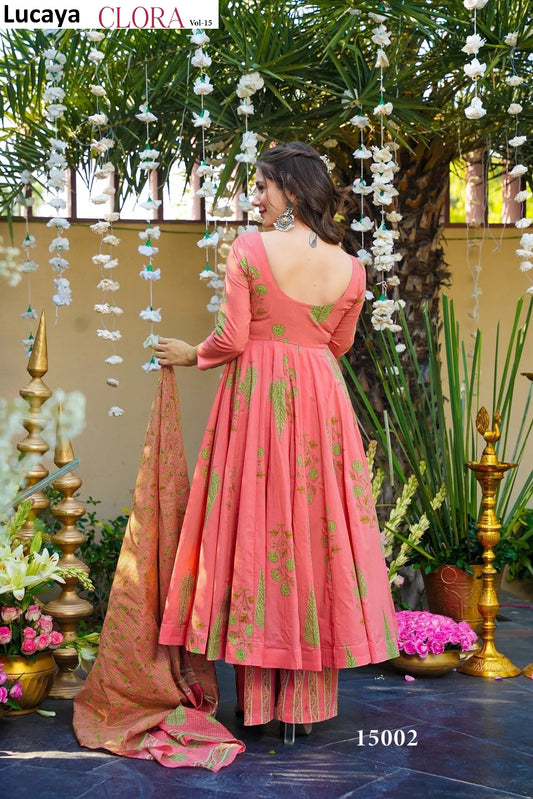 15002 Clora Vol 15 Lucaya Anarkali Readymade Suits