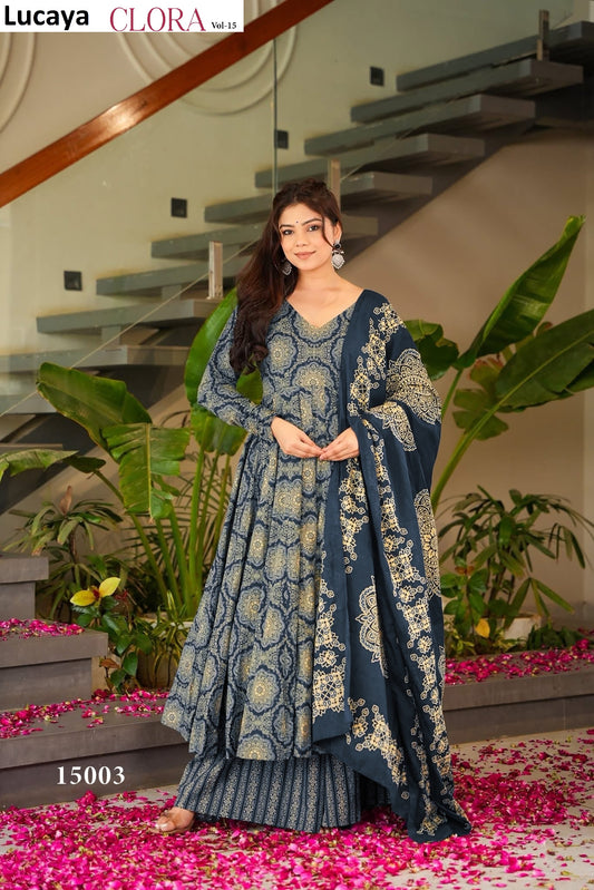 15003 Clora Vol 15 Lucaya Anarkali Readymade Suits
