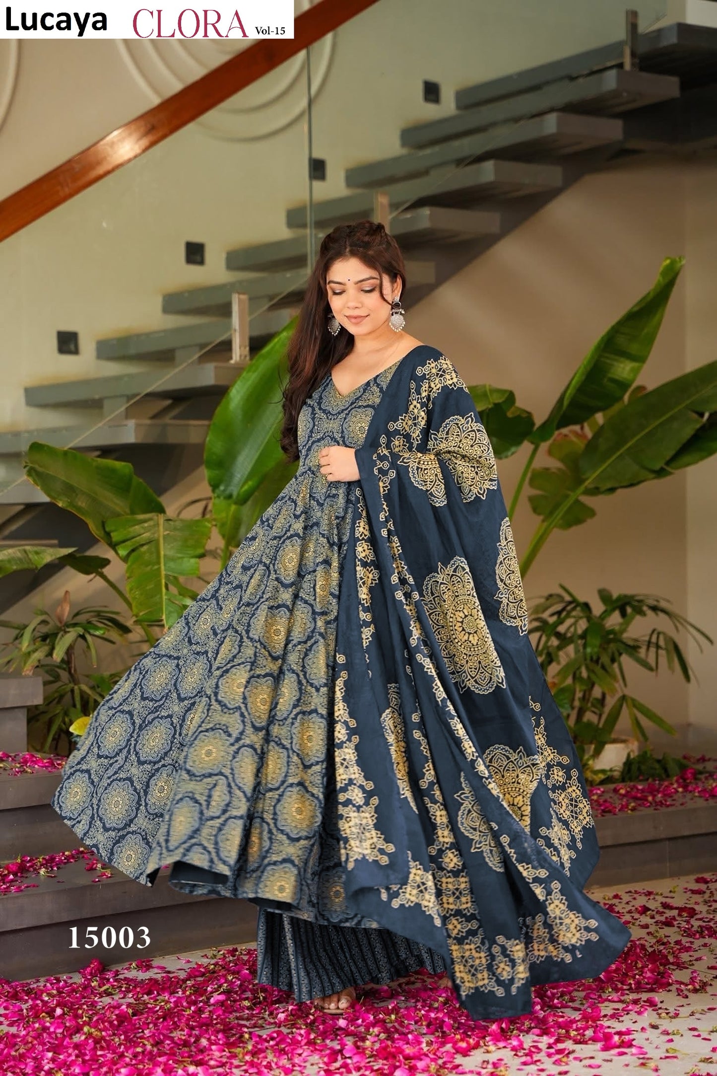 15003 Clora Vol 15 Lucaya Anarkali Readymade Suits