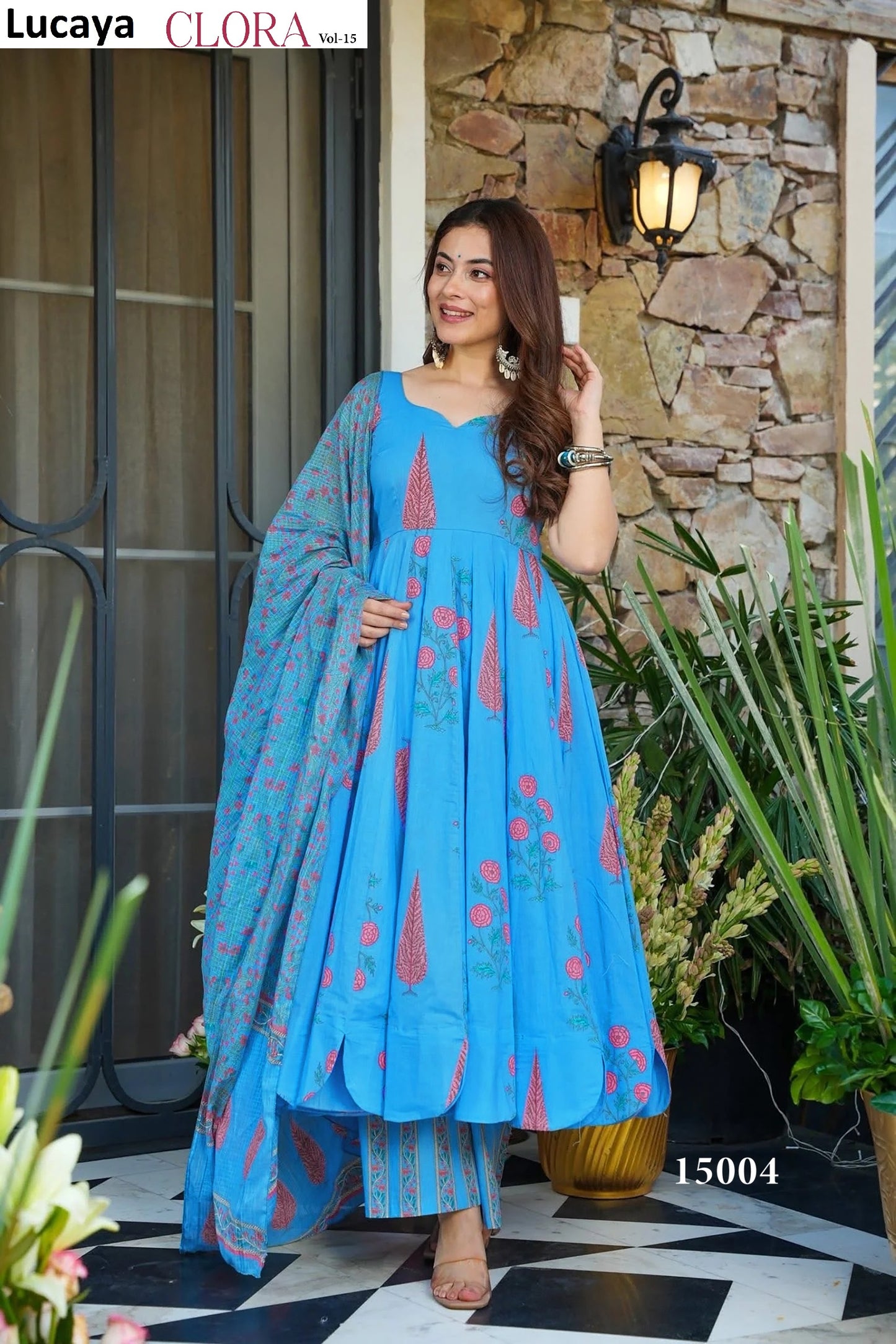 15004 Clora Vol 15 Lucaya Anarkali Readymade Suits