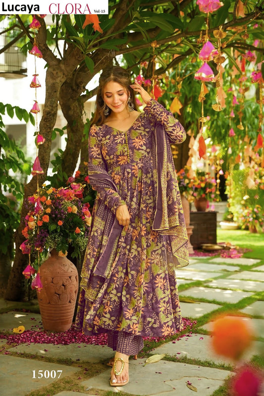 15007 Clora Vol 15 Lucaya Anarkali Readymade Suits
