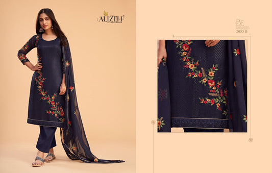2053-B Zaida Vol 12 Alizeh Unstitched Suits