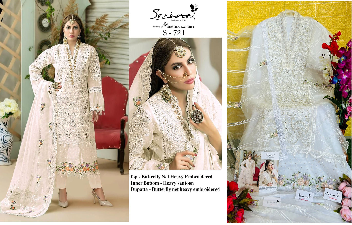 S-72 I Serine Pakistani Salwar Suits