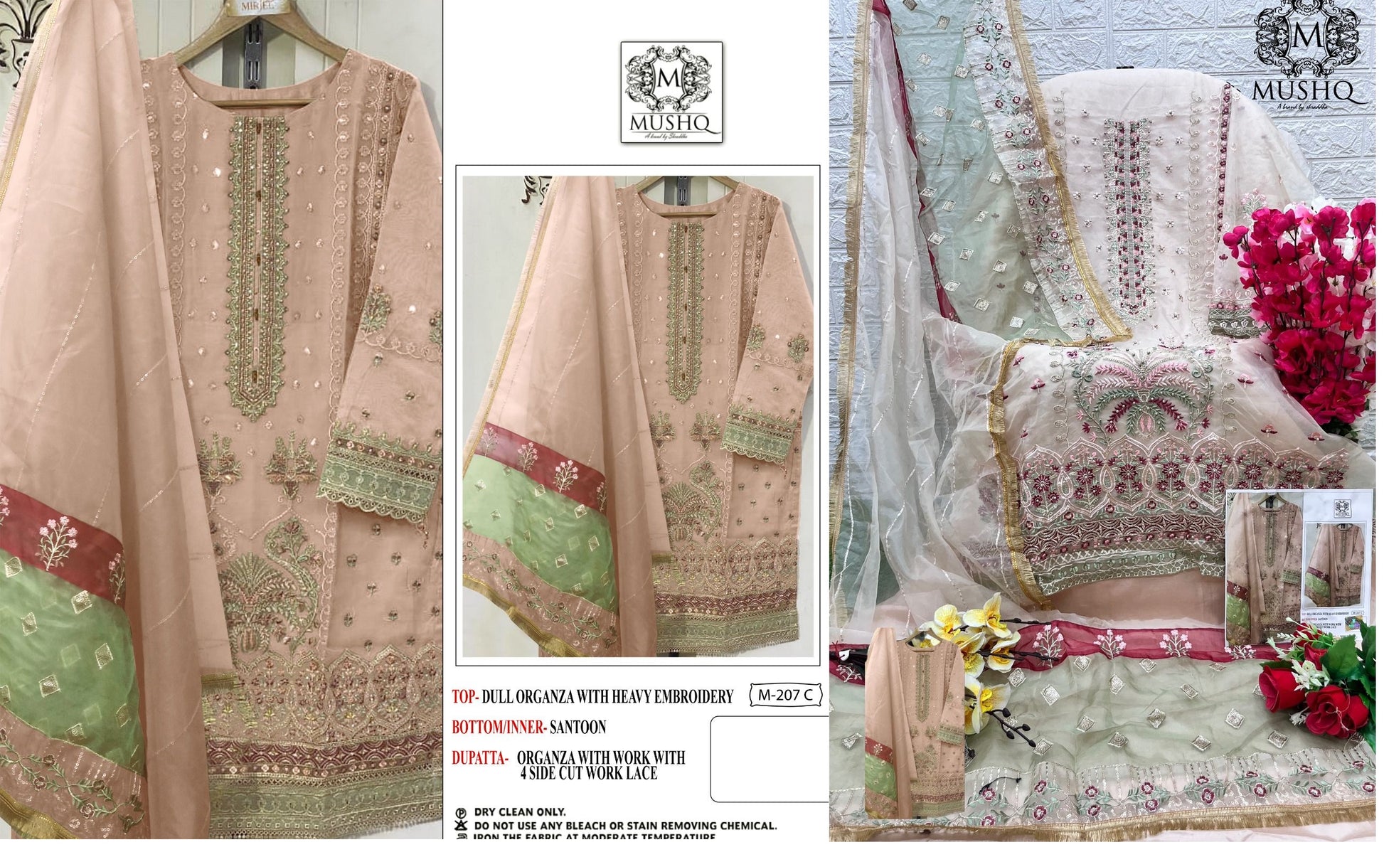 207C Mushq Pakistani Salwar Suits
