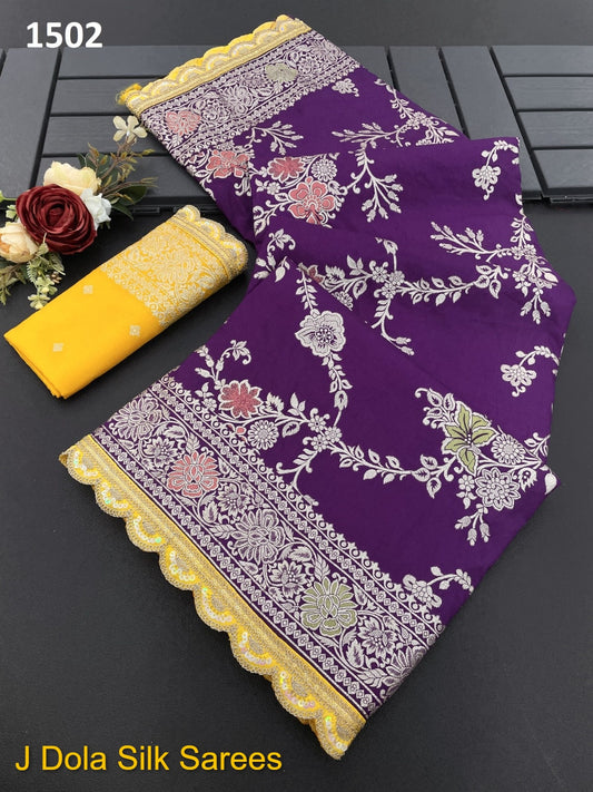 1502 J Dola Silk Sarees
