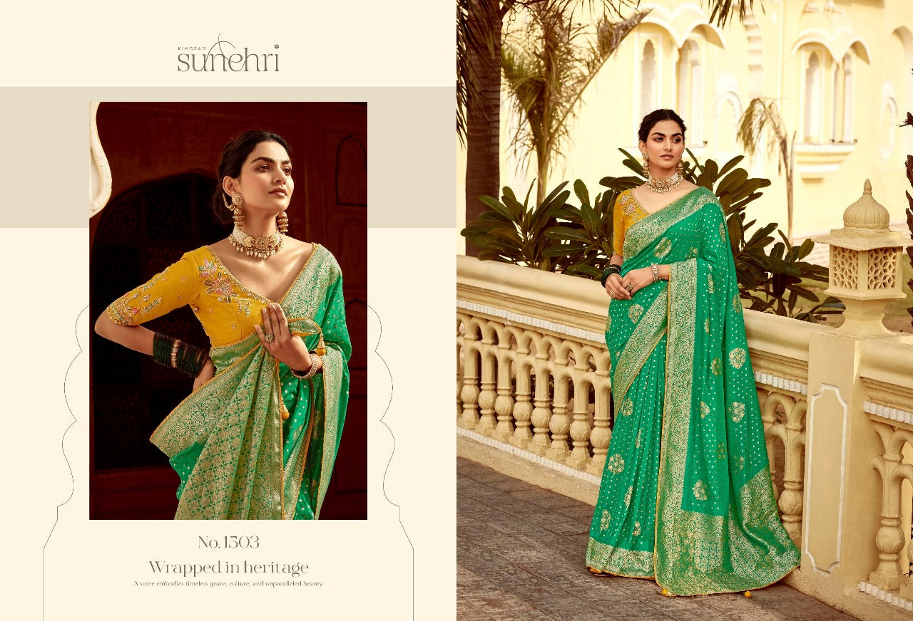 1503 Rang Mahal Sunehri Fancy Sarees