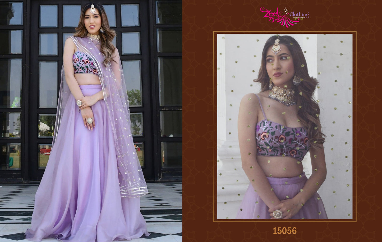 15056 Vol 3 Zeel Organza Lehenga Choli
