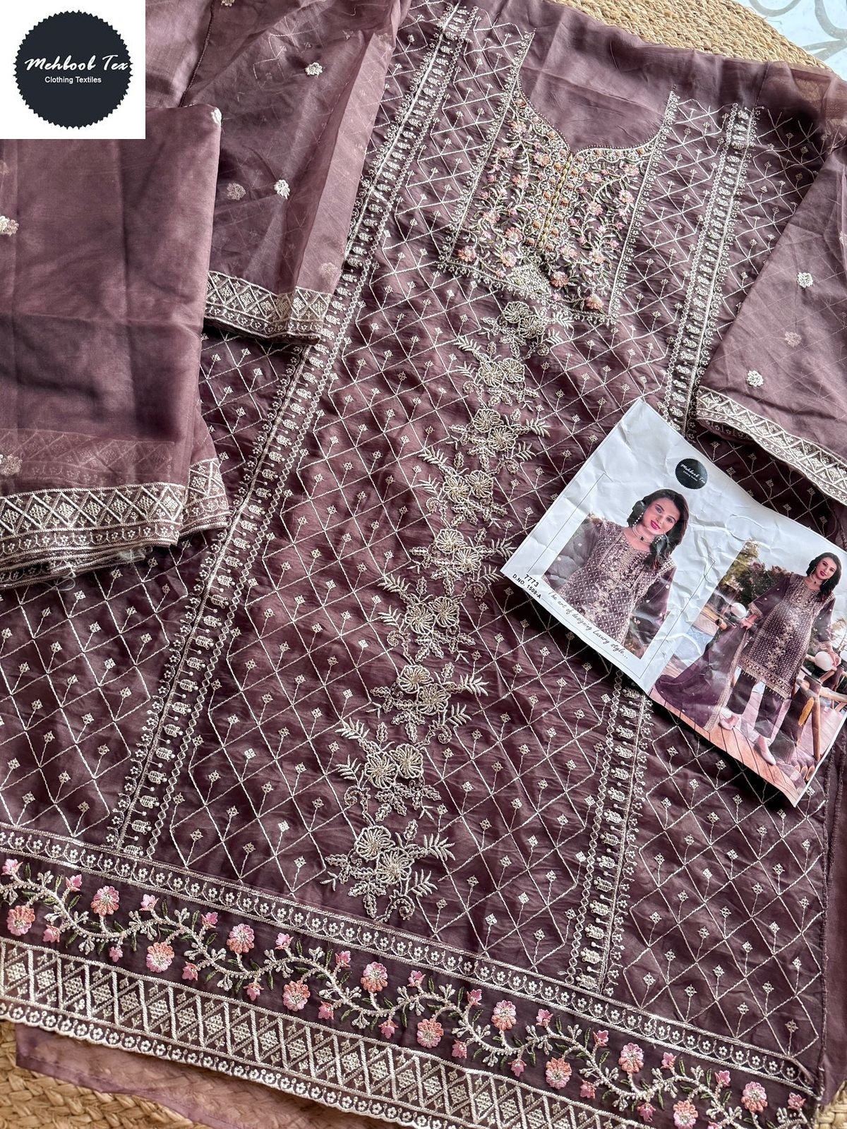 1508A Mehboob Tex Handwork Pakistani Salwar Suits