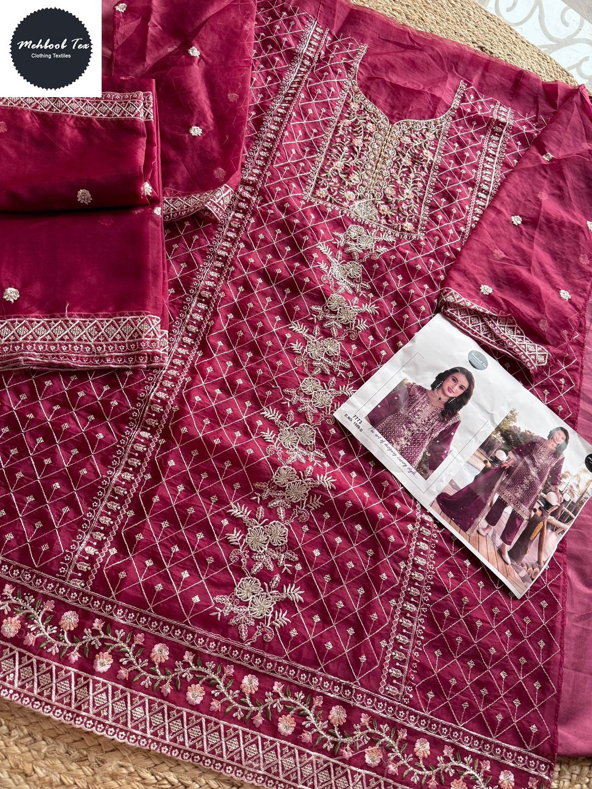 1508D Mehboob Tex Handwork Pakistani Salwar Suits