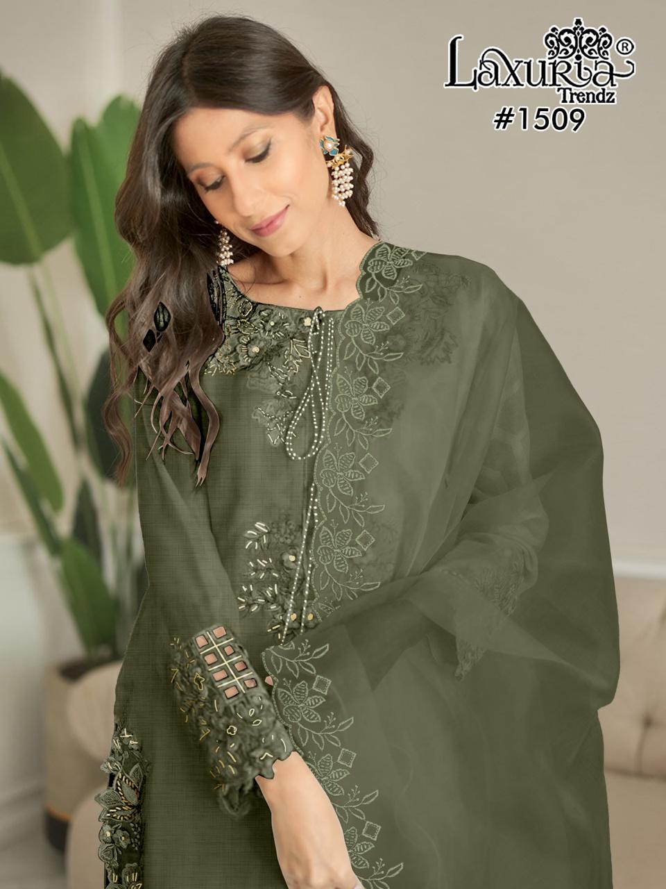 1509 Mehndi Laxuria Trendz Bsy Pakistani Readymade Suits