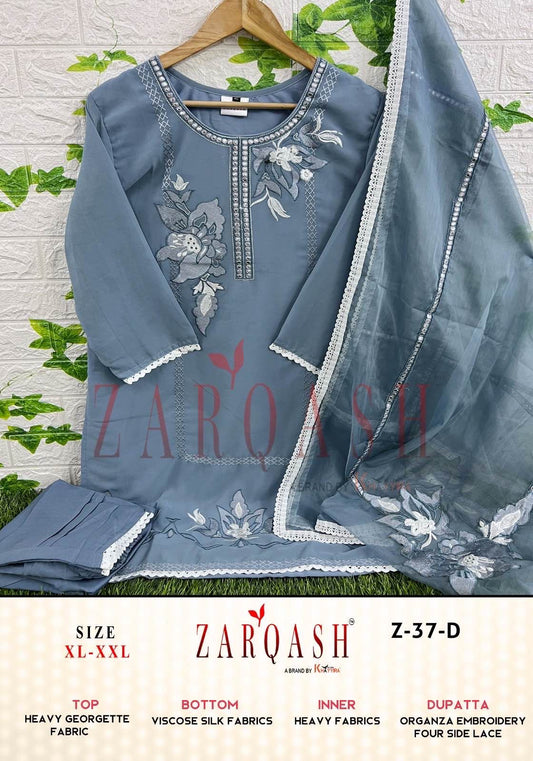 Z-137-D Zarqash Pakistani Readymade Suits