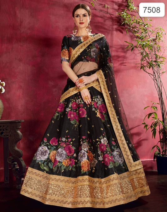 7508 Carnations Zeel Lehenga Choli