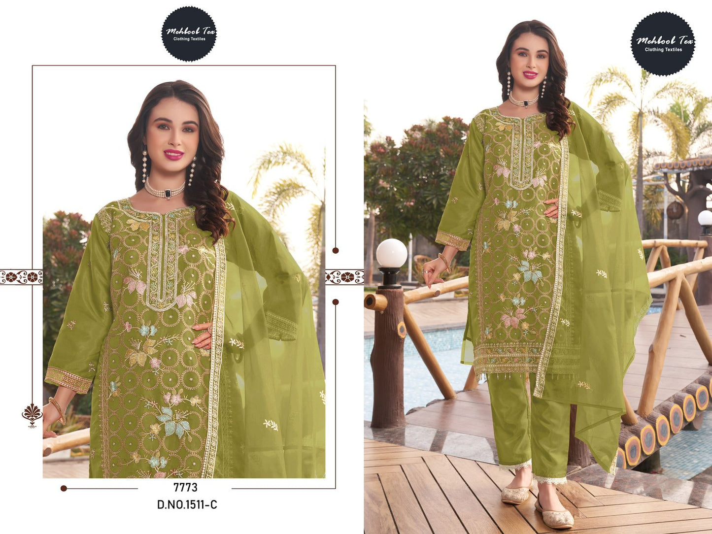 1511C Mehboob Tex Jarkan Pakistani Salwar Suits