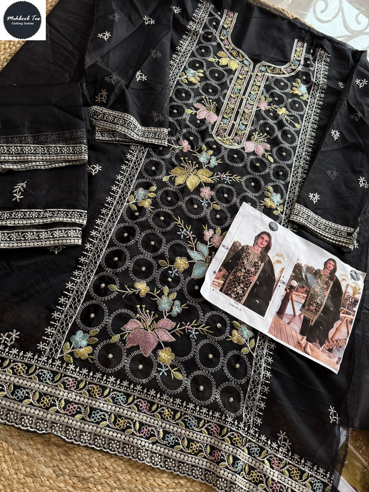 1511D Mehboob Tex Jarkan Pakistani Salwar Suits