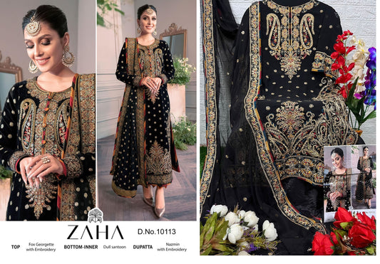 10113 Zaha Pakistani Salwar Suits