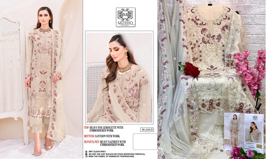 258-D Mushq Pakistani Salwar Suits