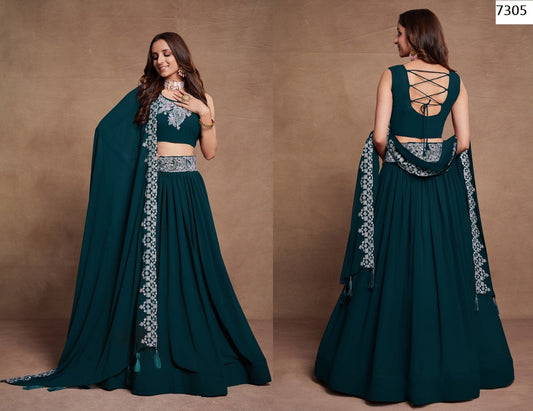 7305 Gulkanya Vol 4 Aahvan Designs Lehenga Choli