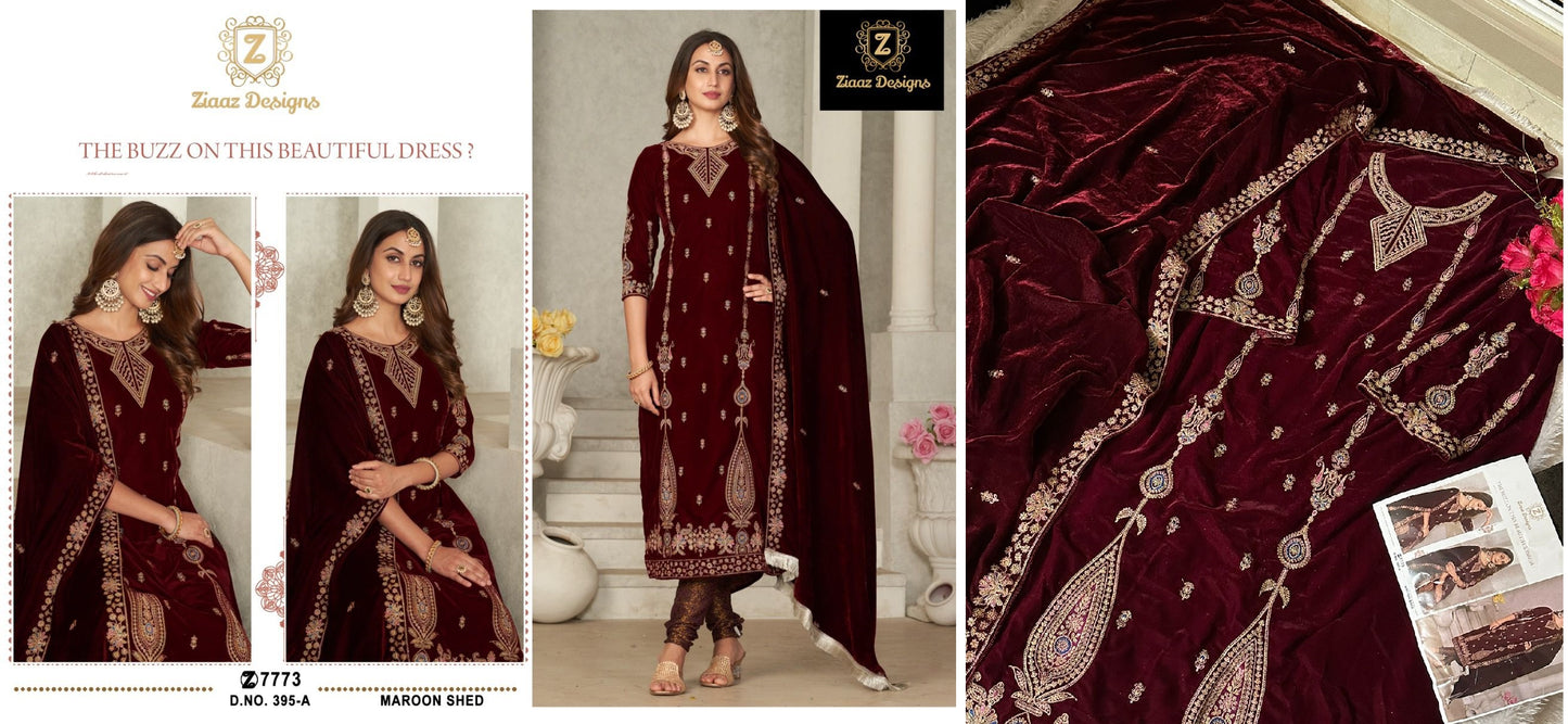 395A Ziaaz Designs Pakistani Salwar Suits