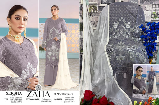 10217C Zaha Pakistani Salwar Suits