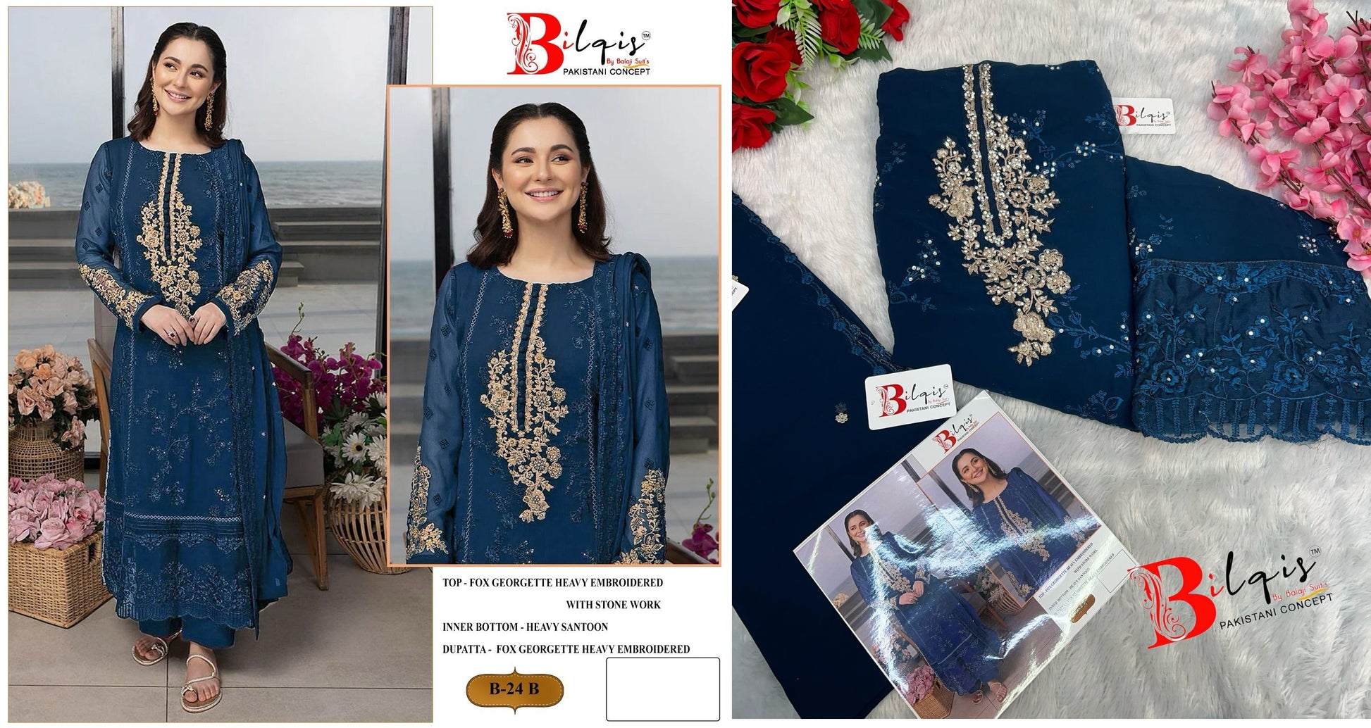 24B Bilqis Pakistani Salwar Suits