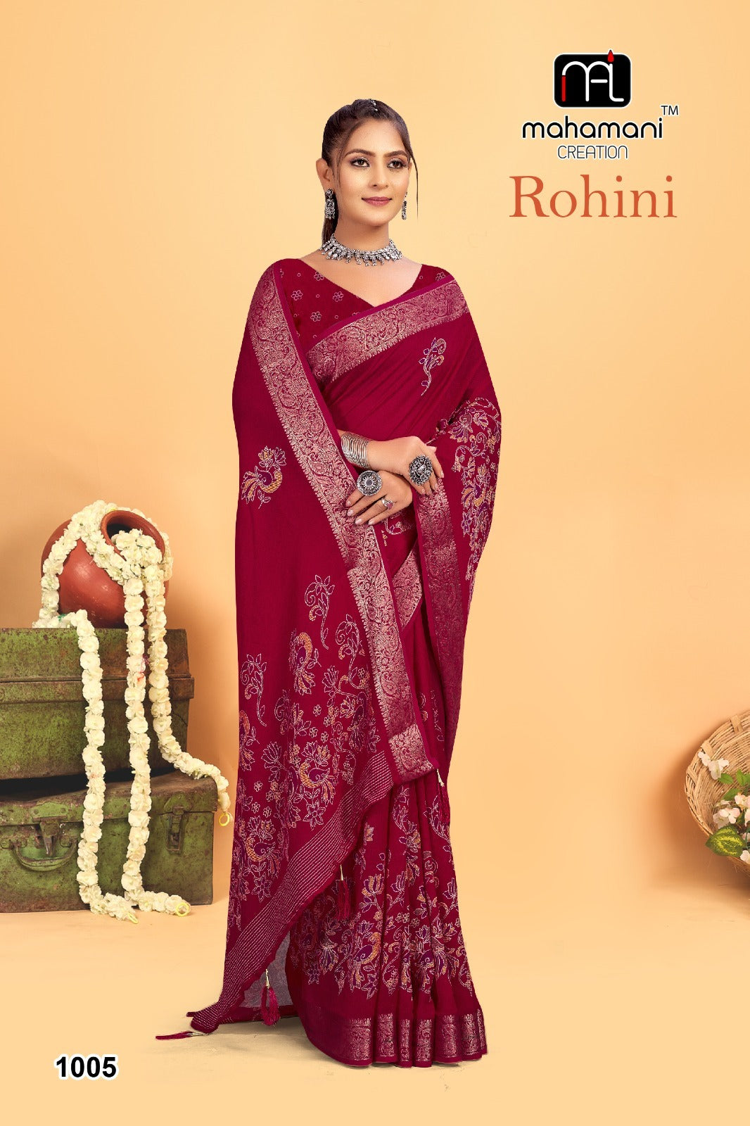 1005 Rohini Mahamani Creation Sarees