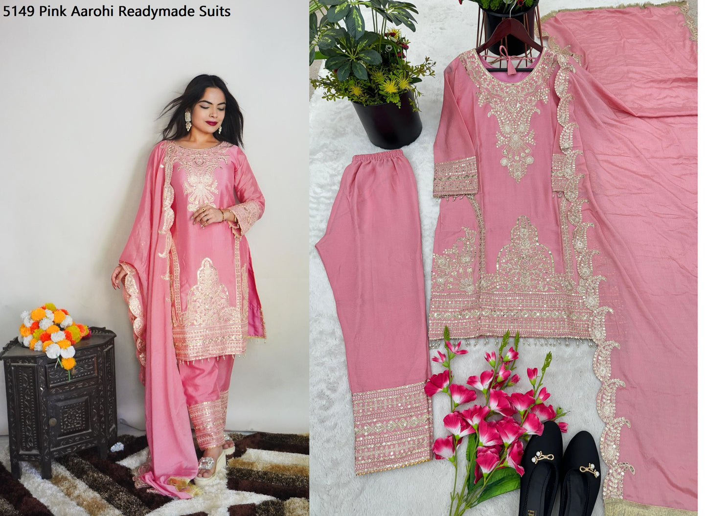 5149 Pink Aarohi Readymade Suits