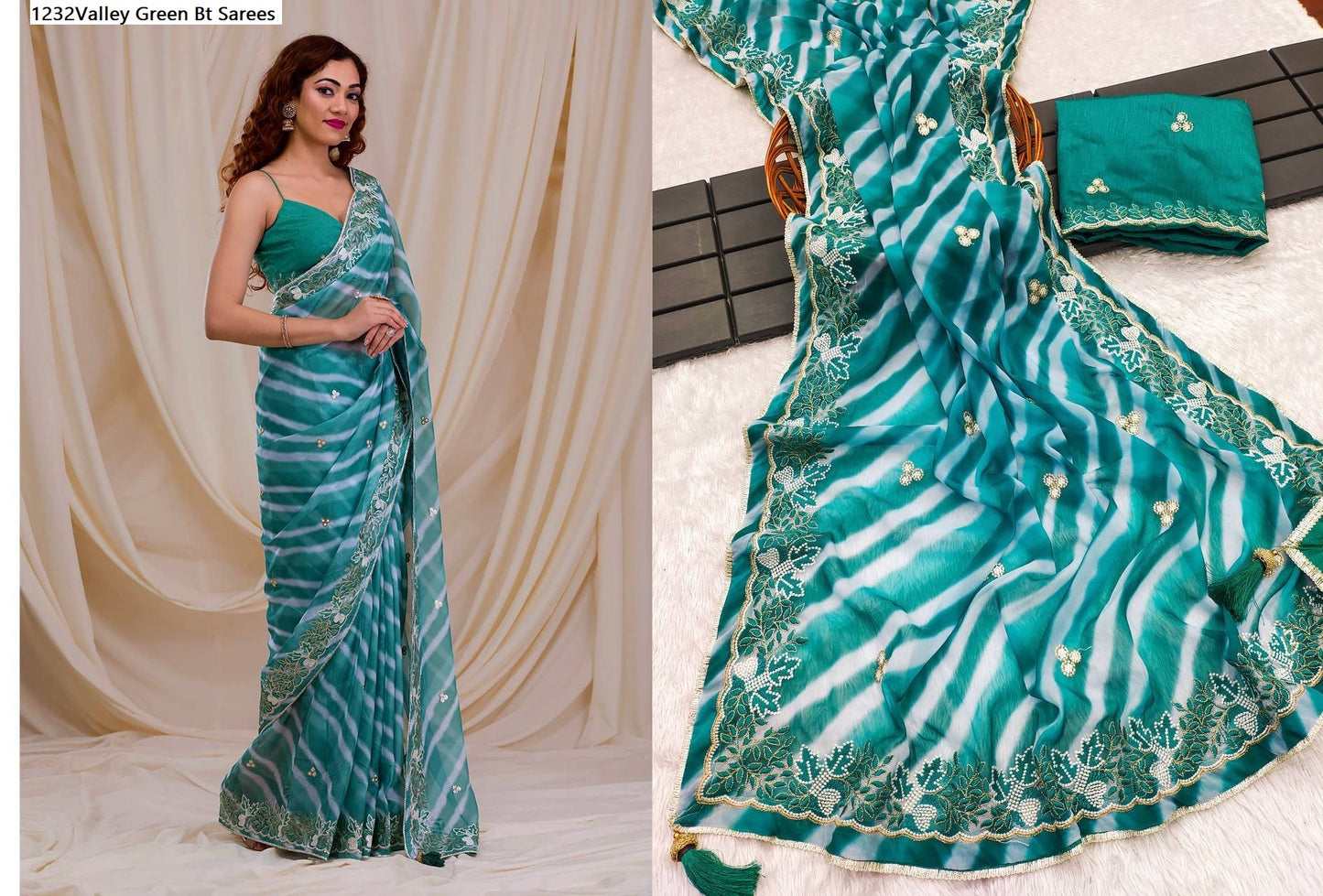 1232Valley Green Bt Sarees