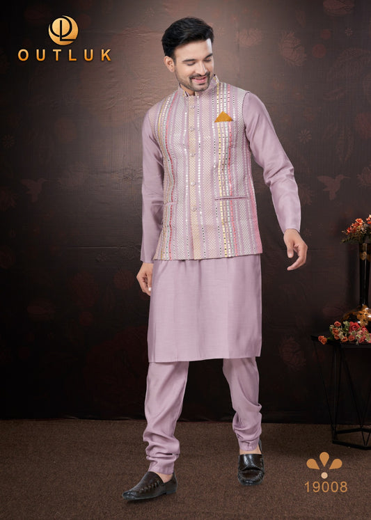19008 Wedding Collection Vol 19 Outluk Mens Kurta Pyjama
