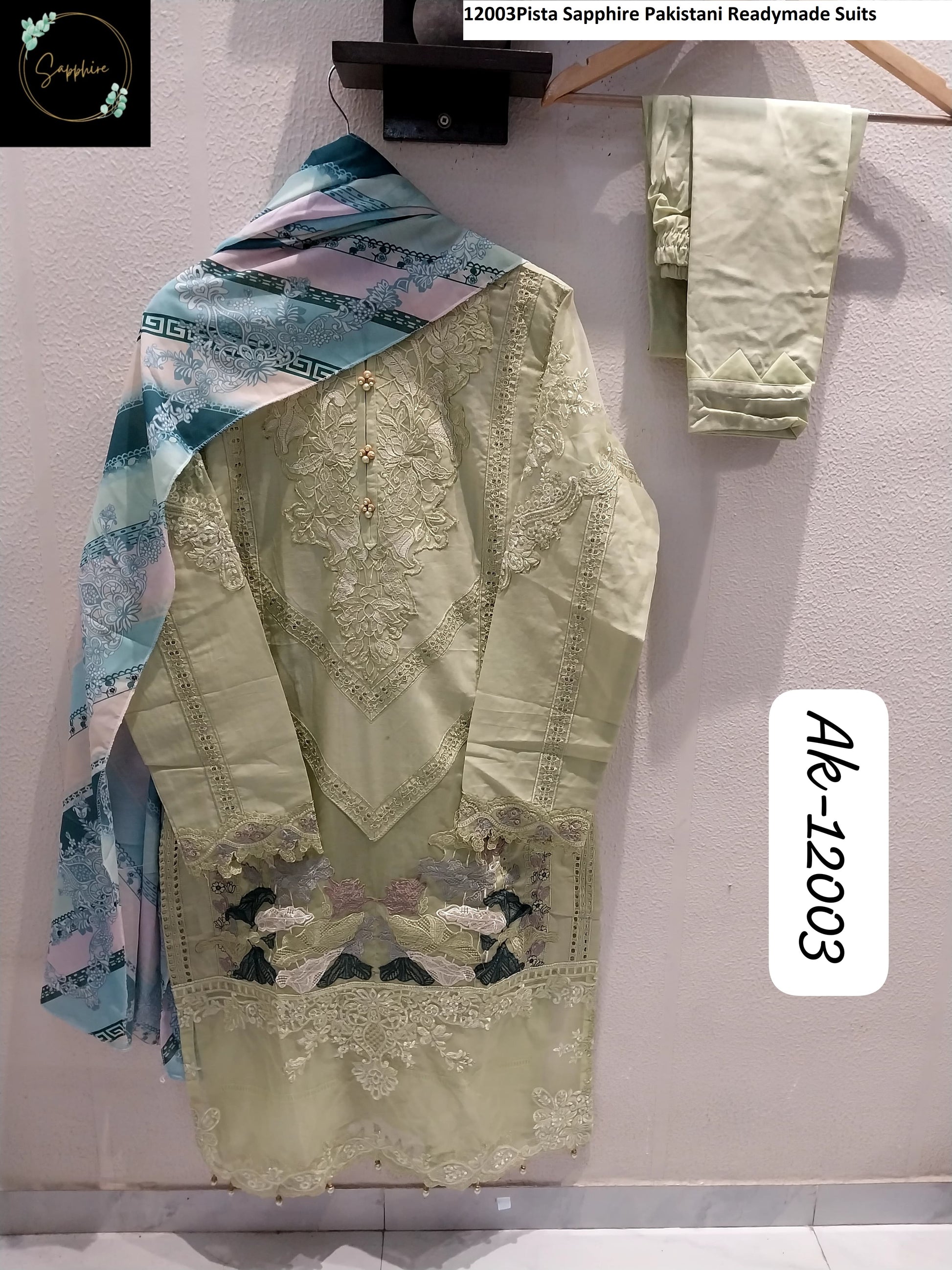 12003Pista Sapphire Pakistani Readymade Suits
