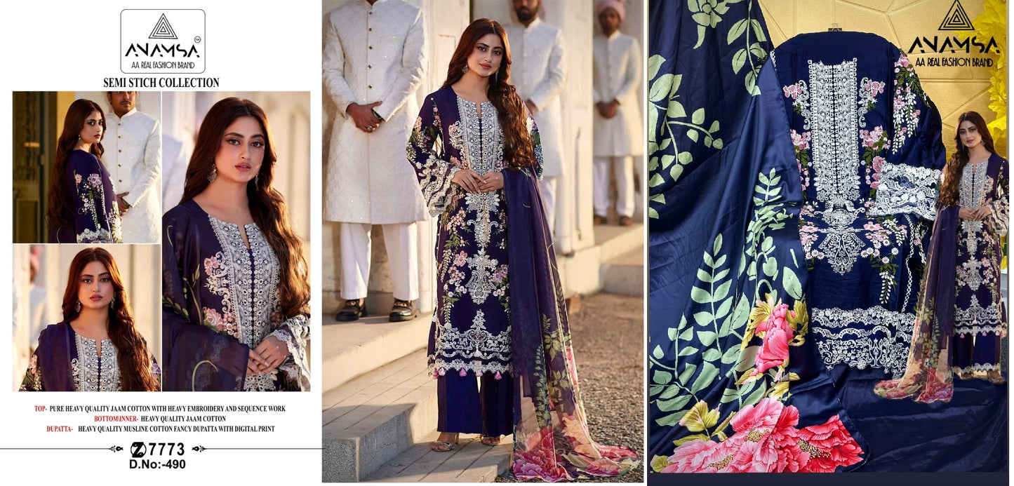 490 Anamsa Pakistani Salwar Suits