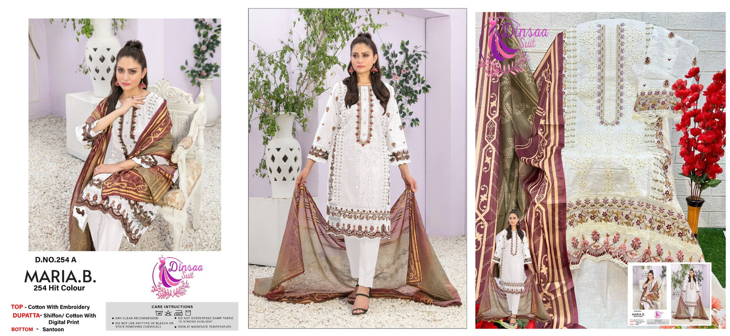 254A Dinsaa Suit Pakistani Salwar Suits