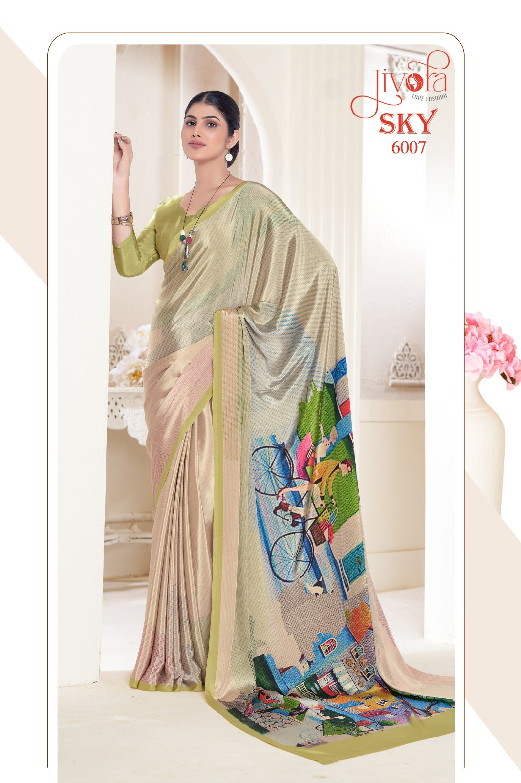 6007 Sky Jivora Sarees