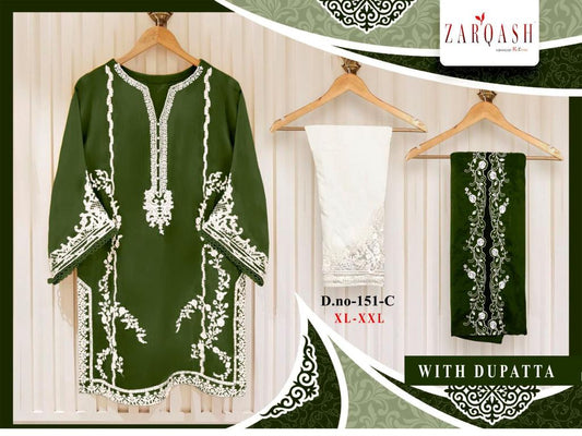 151C Zarqash Cotton Pakistani Readymade Suits