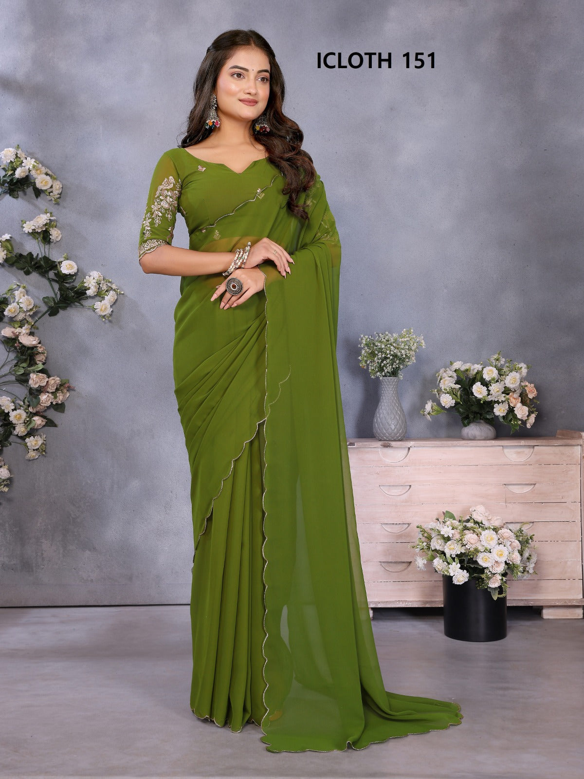 151 Icloth Vol 4 Prima Georgette Sarees