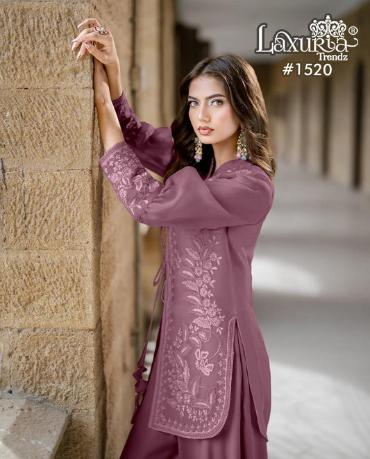 1520 Pink Laxuria Trendz Rangoli Pakistani Readymade Suits