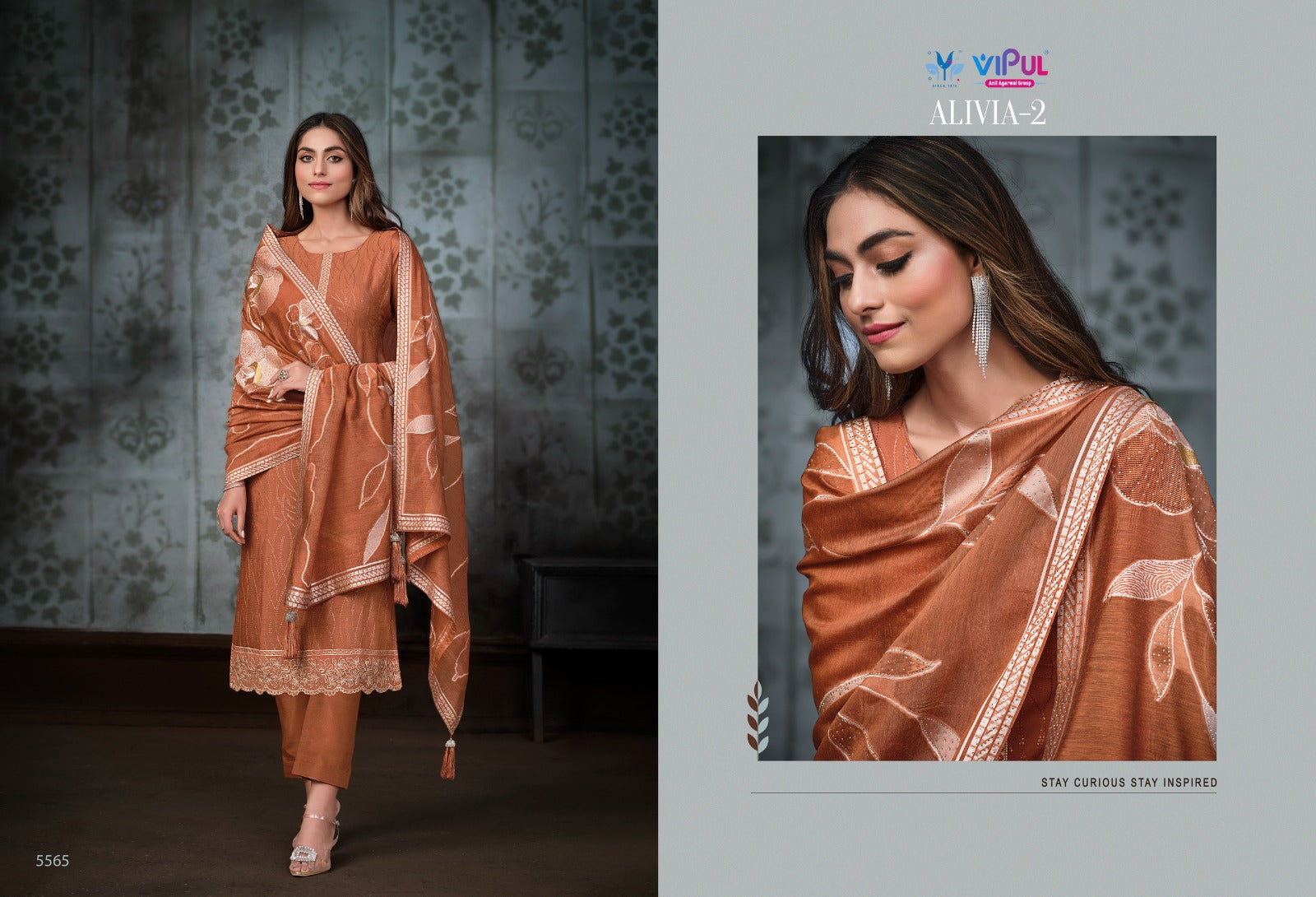 5565 Alivia Vol 2 Vipul Unstitched Suits