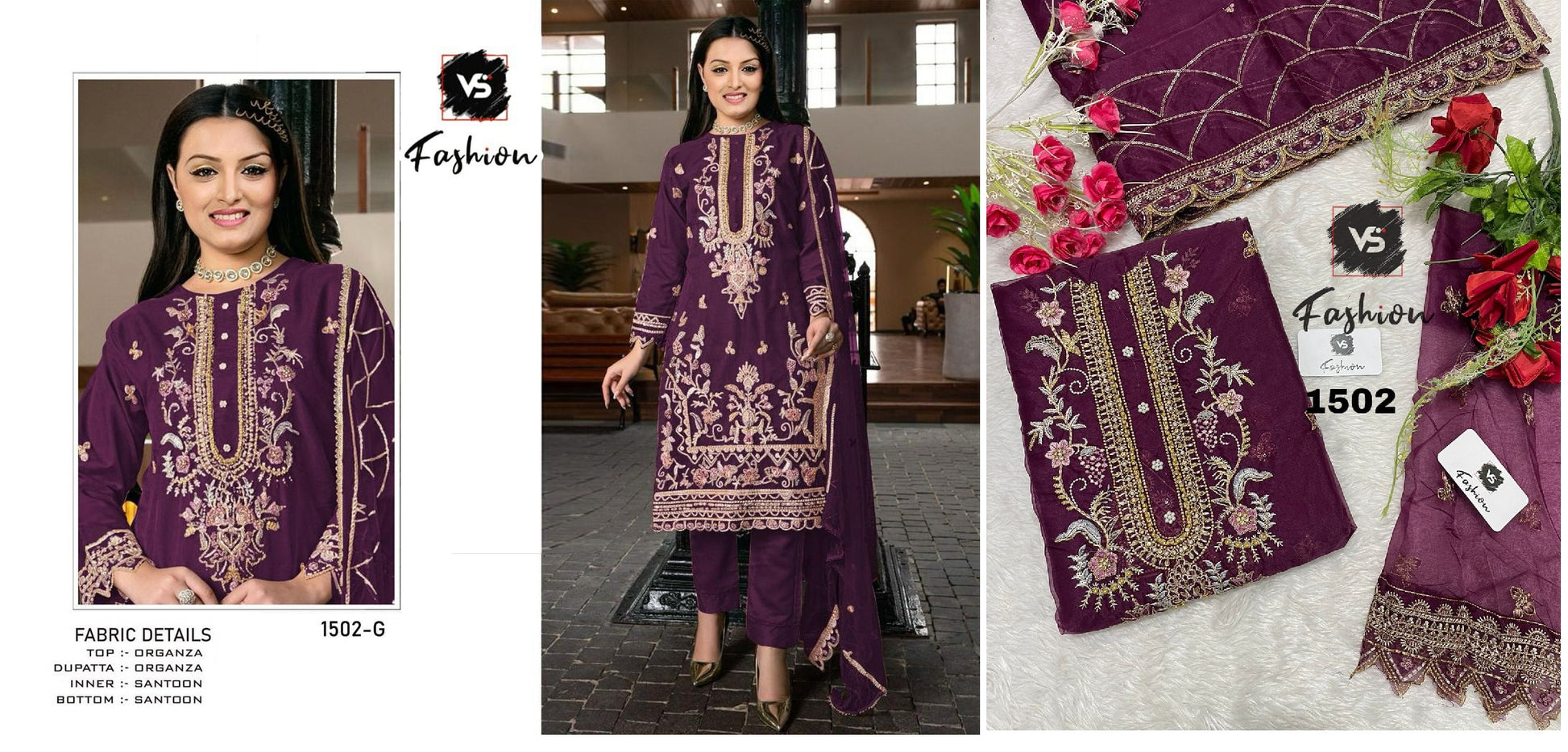 1502 G Vs Fashion Pakistani Salwar Suits